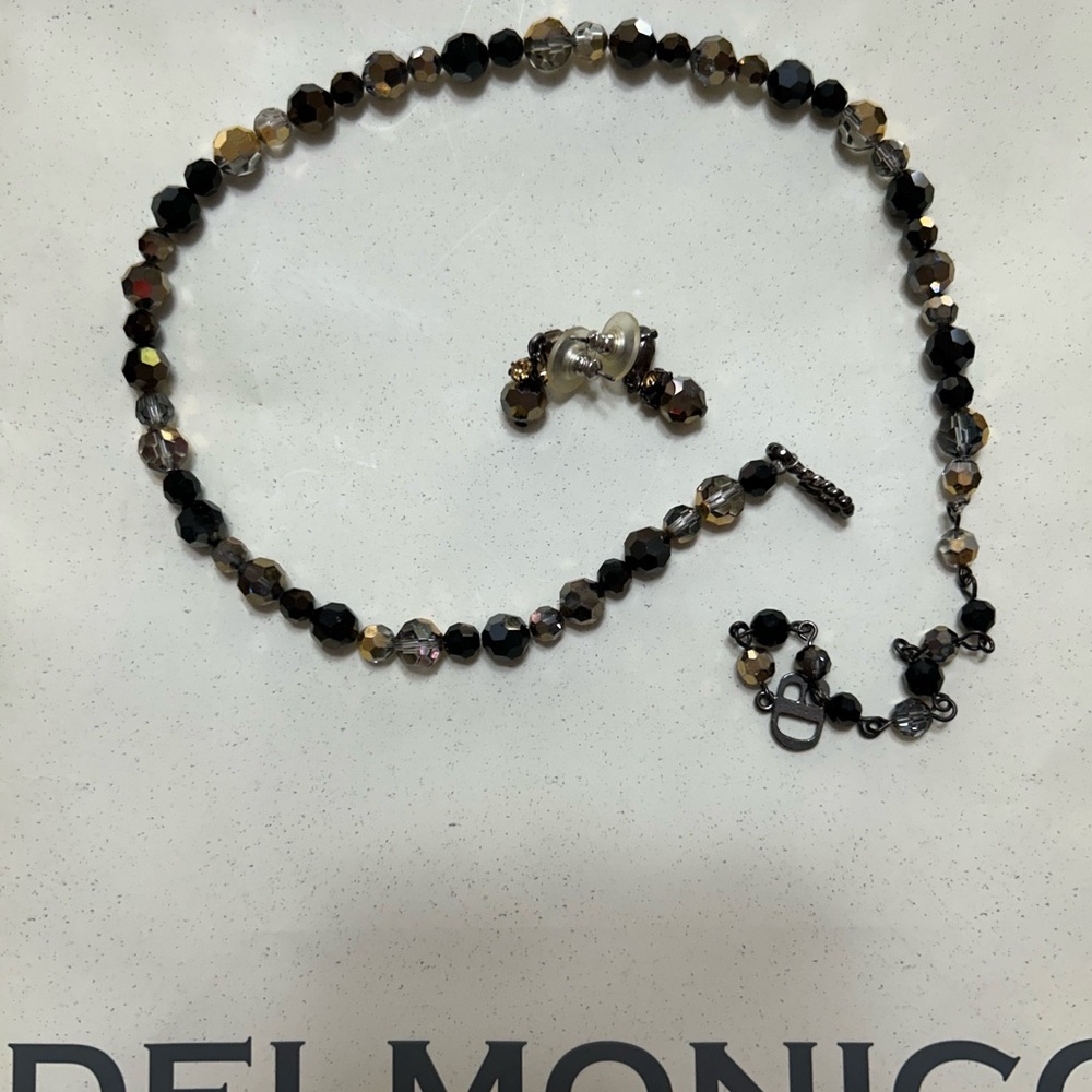 Three Delmonico necklaces, earrings and bracelets.
